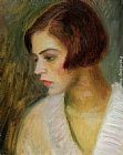 Head of a French Girl by William Glackens